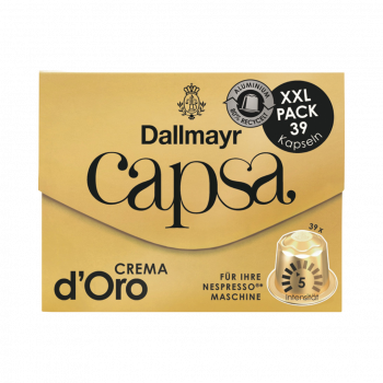 Dallmayr Capsa Crema dOro 5 XXL, Nespresso­ kompatibel, 39 Aluminium Kaffeekapseln, 218g